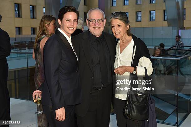 Jessica Silverman, Gary Garrels and Paula Cooper attend Abstracted Black Tie Dinner Hosted by Pamela Joyner & Fred Giuffrida, and the Ogden Museum of...