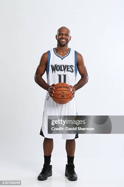 John Lucas III of the Minnesota Timberwolves poses for a portrait during the 2016 -2017 Minnesota Timberwolves Media Day on September 26, 2016 at...