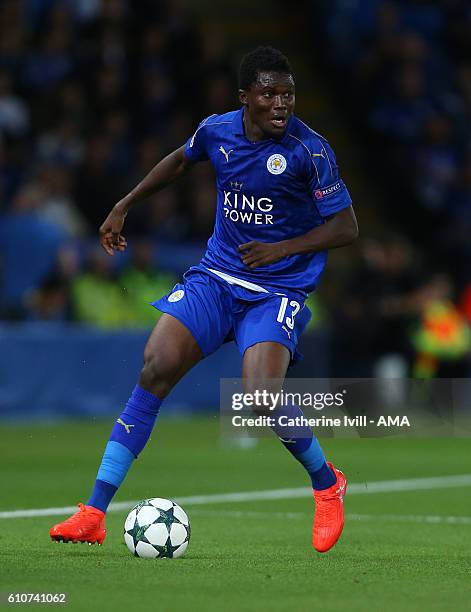 Daniel Amartey of Leicester City during the UEFA Champions League match between Leicester City FC and FC Porto at The King Power Stadium on September...