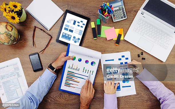 new tasks will define our market position - business audit stockfoto's en -beelden