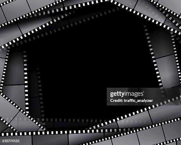 filmstrips - film reel stock illustrations