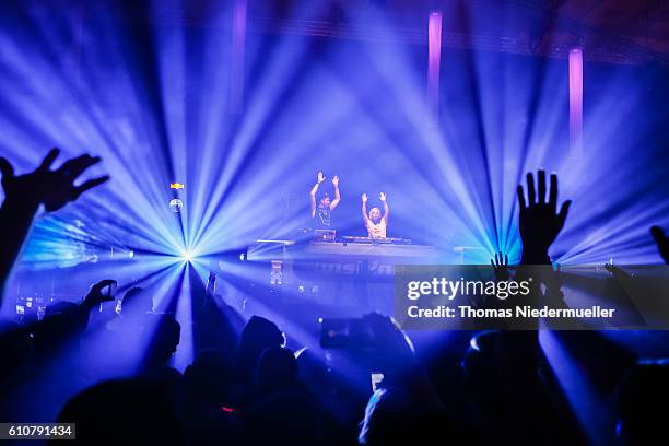Osblockschlampen performs at RadioNation 2016 at Maimarkthalle on September 24, 2016 in Mannheim, Germany.