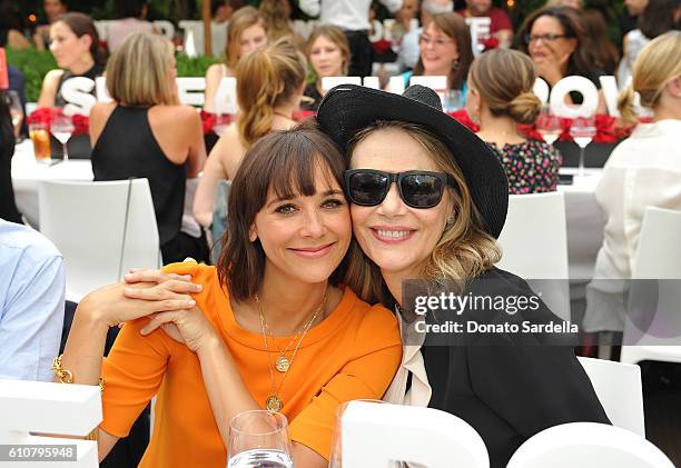 Actors Rashida Jones and Peggy Lipton attend Revlon's Annual Philanthropic Luncheon in support of the Revlon Women's Health Mission and to honor the...