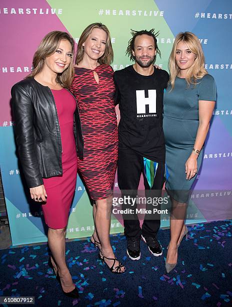 Ginger Zee, Hannah Storm, Savion Glover and Daphne Oz attend the HearstLive Launch at Hearst Tower on September 27, 2016 in New York City.