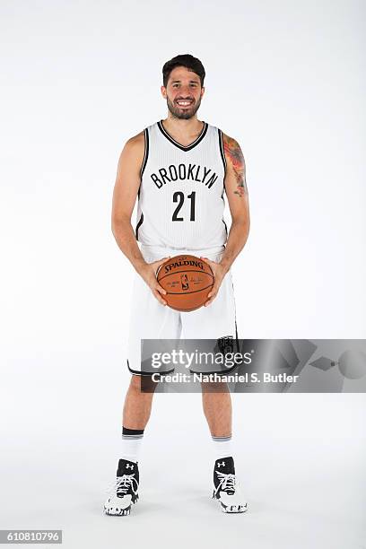 Greivis Vasquez of the Brooklyn Nets poses for a portrait during the 2016-2017 Brooklyn Nets Media Day at the Hospital for Special Surgery Training...