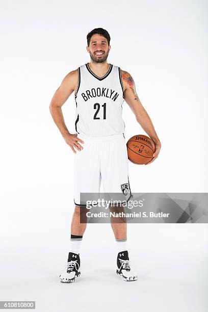 Greivis Vasquez of the Brooklyn Nets poses for a portrait during the 2016-2017 Brooklyn Nets Media Day at the Hospital for Special Surgery Training...