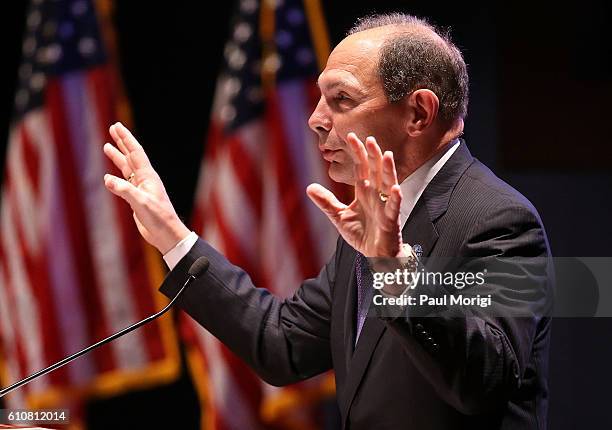 Vetrans Affairs Secretary Robert A. McDonald speaks at the launch of the Elizabeth Dole Foundation's "Hidden Heroes" campaign at U.S. Capitol Visitor...