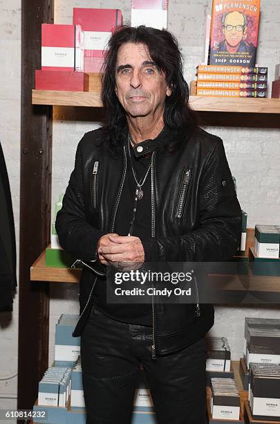 Alice Cooper attends as Alice Cooper, Shep Gordon and Shinola celebrate the release of Gordons Memoir, "They Call Me Supermensch" on September 27,...