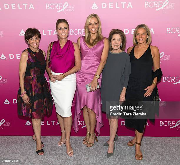 President of The Breast Cancer Research Foundation Inc. Myra Biblowit, BCRF's Women's Cancer Research Fund co-founders Rita Wilson, Jamie Tisch,...