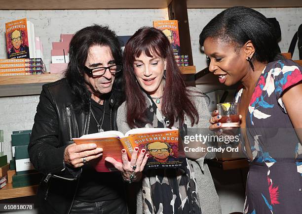 Alice Cooper, Sheryl Goddard and Amber Williams attend as Alice Cooper, Shep Gordon and Shinola celebrate the release of Gordons Memoir, "They Call...