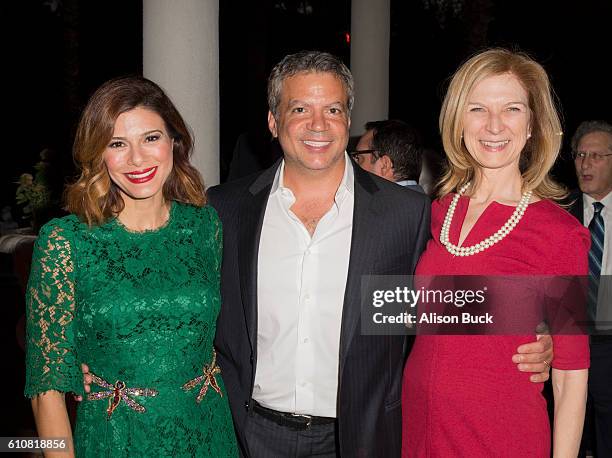 Actress Angelique Madrid, producer Michael De Luca and CEO of the Academy of Motion Picture Arts and Sciences Dawn Hudson attend the Spirit Of Hope...
