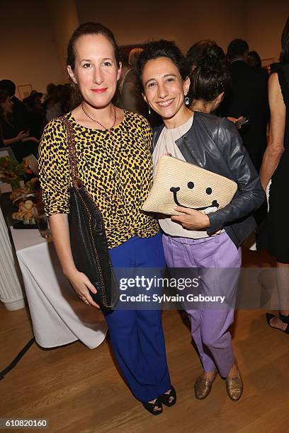 Natalie Frank and Sara Kay attend The Drawing Center Annual Benefit Auction at The Drawing Center on September 27, 2016 in New York City.