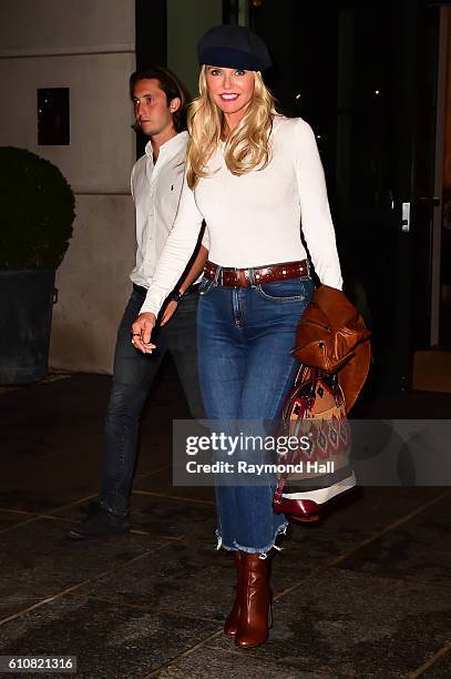 Model Christie Brinkley is seen walking in Soho on September 27, 2016 in New York City.