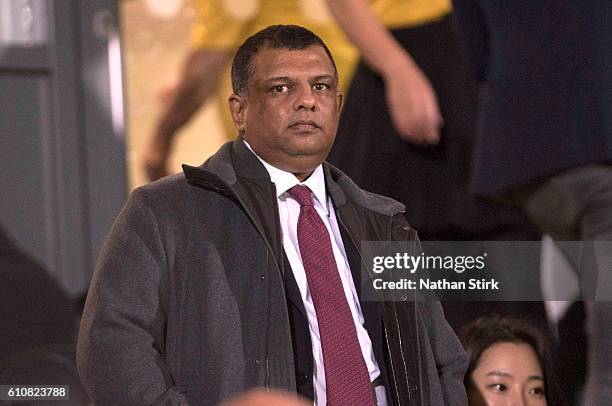 Queens Park Rangers Chairman Tony Fernandes looks on before the Sky Bet Championship match between Burton Albion and Queens Park Rangers at Pirelli...