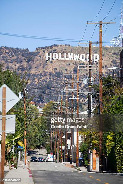 hollywood - hollywood schild stock-fotos und bilder