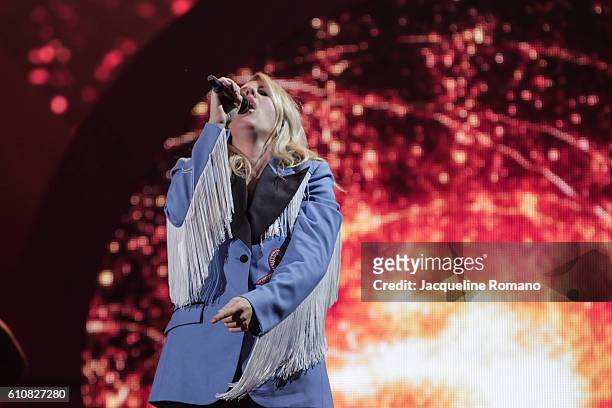 Ellie Goulding performs live on stage during Global Citizen Festival 2016 To End Extreme Poverty By 2030 at Central Park on September 24, 2016 in New...