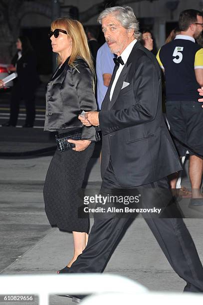 Actress Rosanna Arquette and husband Todd Morgan attend Los Angeles Philharmonic's 2016/17 Opening Night Gala: Gershwin and the Jazz Age at Walt...