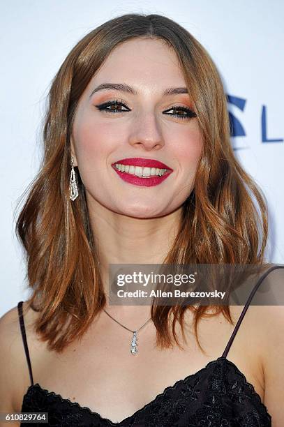 Actress Maria Valverde attends Los Angeles Philharmonic's 2016/17 Opening Night Gala: Gershwin and the Jazz Age at Walt Disney Concert Hall on...