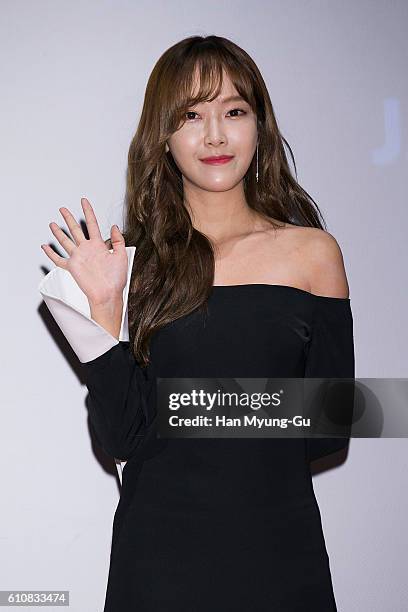 Former member of Girl's Generation Jessica Jung attends the autograph session for J.ESTINA RED at the Lotte Cinema on September 28, 2016 in Seoul,...