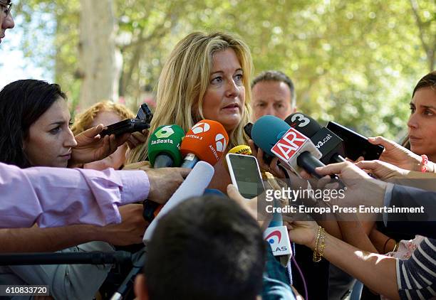 Lawyer Virginia Lopez Negrete from 'Manos Limpias' is seen on September 27, 2016 in Madrid, Spain.