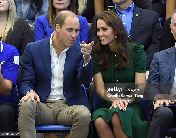 Catherine, Duchess of Cambridge and Prince William, Duke of Cambridge visit the University of British Columbia on September 27, 2016 in Kelowna,...