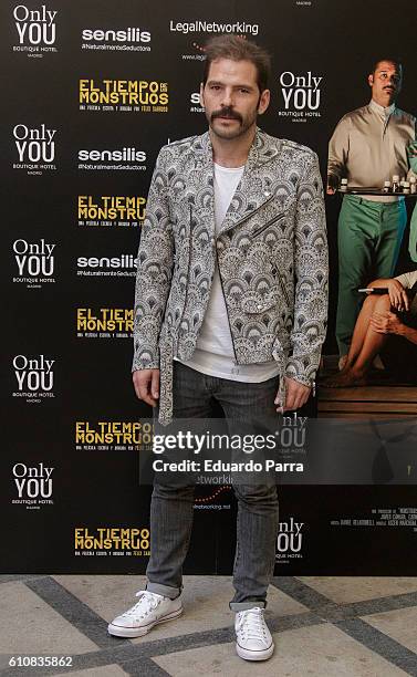 Actor Jorge Monje attends the 'El tiempo de los monstruos' photocall at Only You hotel on September 28, 2016 in Madrid, Spain.