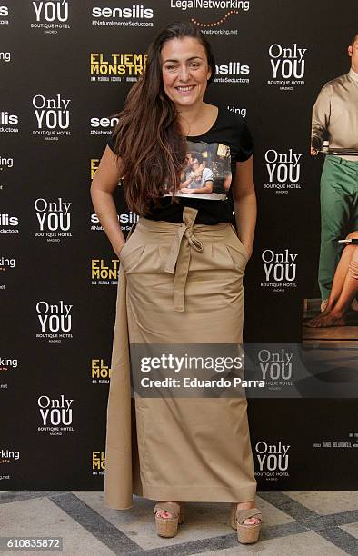 Actress Candela Pena attends the 'El tiempo de los monstruos' photocall at Only You hotel on September 28, 2016 in Madrid, Spain.