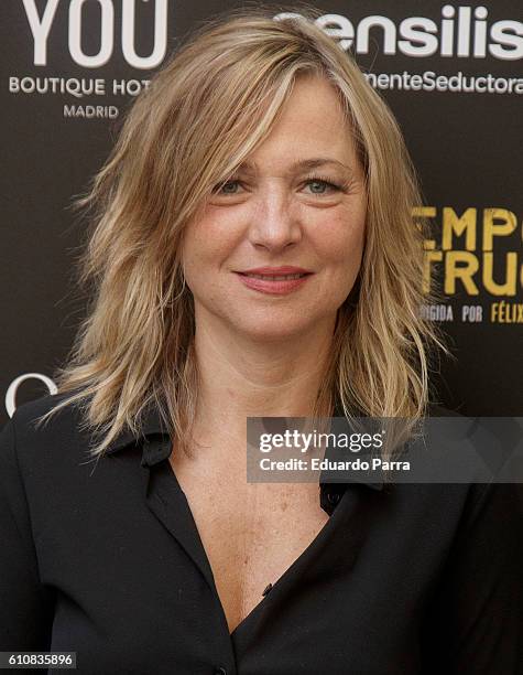 Actress Pilar Castro attends the 'El tiempo de los monstruos' photocall at Only You hotel on September 28, 2016 in Madrid, Spain.