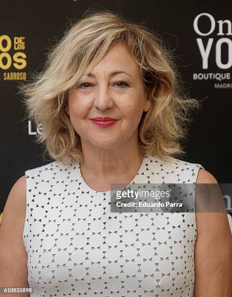 Actress Carmen Machi attends the 'El tiempo de los monstruos' photocall at Only You hotel on September 28, 2016 in Madrid, Spain.