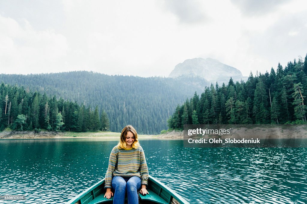 Woman in the boat