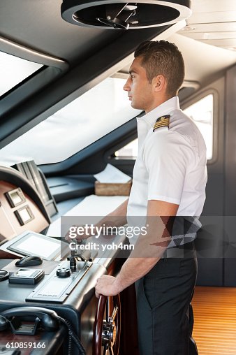 Captain operating yacht Captain operating yacht