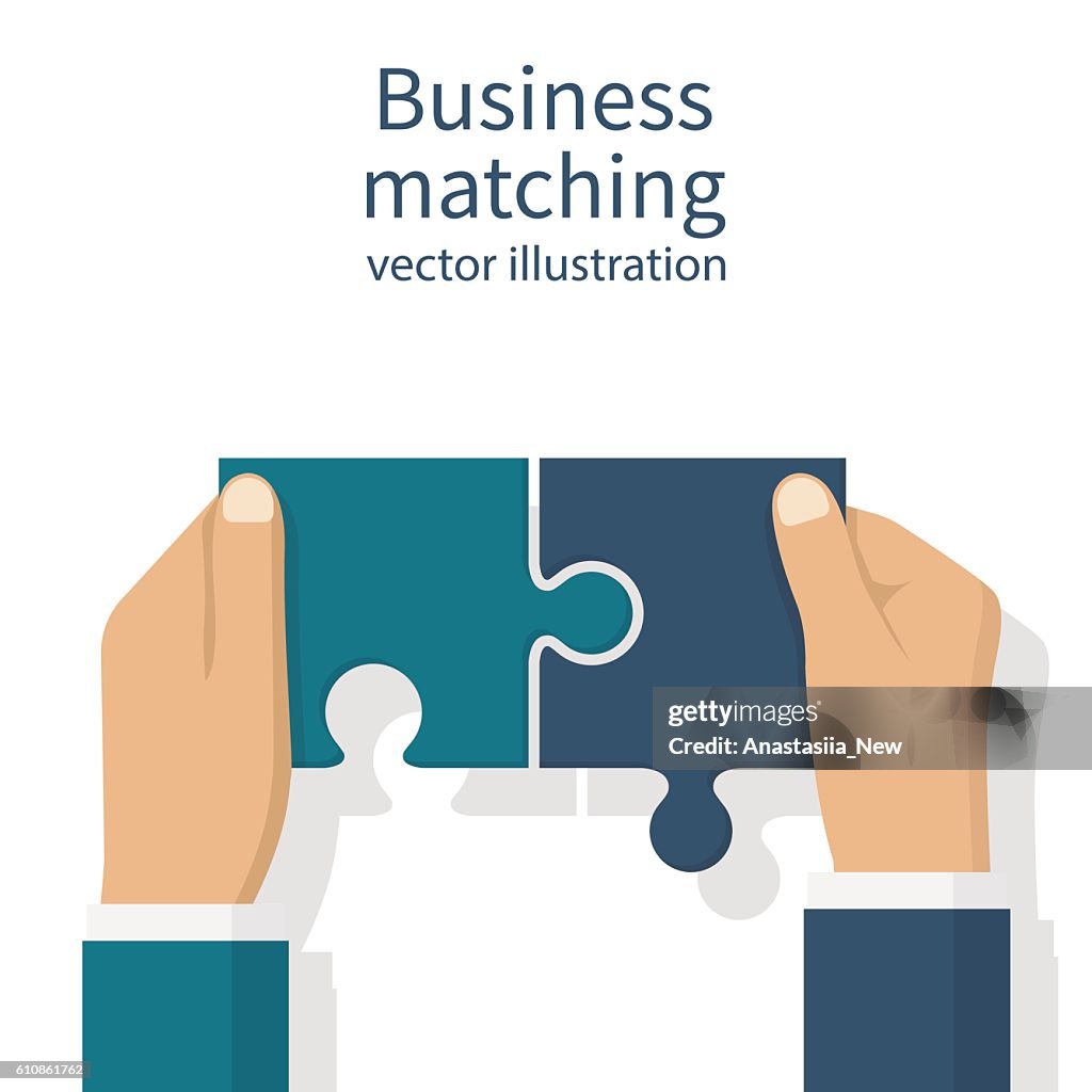 Vectorized Matching Business Matching Concept High-Res Vector Graphic - Getty Images