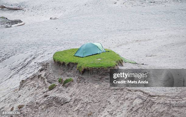 tent on the last grass on earth - the comedy tent stock pictures, royalty-free photos & images