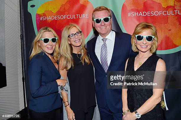 Dolly Lenz, Gail Sitomer, Harry Martin and Sarah Wallace attend the Cultural Council of Palm Beach County Previews Cultural Season at NYC's CORE Club...