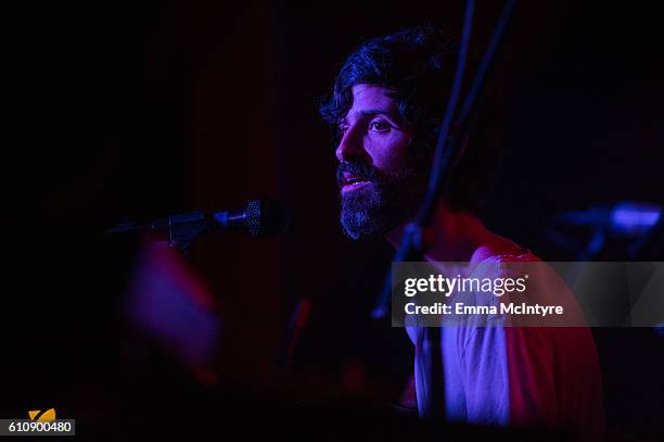 Musician Devendra Banhart performs onstage at Club Bahia on September 27, 2016 in Los Angeles, California.