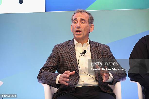 Falvo speaks onstage at the Future of Location and Video panel at Thomson Reuters during 2016 Advertising Week New York on September 28, 2016 in New...