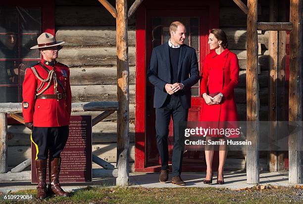 Prince William, Duke of Cambridge and Catherine, Duchess of Cambridge visit the MacBride Museum on September 28, 2016 in Whitehorse, Canada.