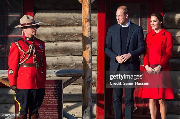 Prince William, Duke of Cambridge and Catherine, Duchess of Cambridge visit the MacBride Museum on September 28, 2016 in Whitehorse, Canada.