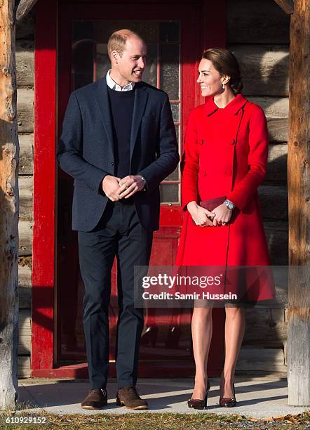 Prince William, Duke of Cambridge and Catherine, Duchess of Cambridge visit the MacBride Museum on September 28, 2016 in Whitehorse, Canada.