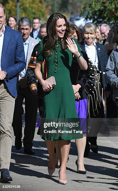 Catherine, Duchess of Cambridge visits the University of British Columbia on September 27, 2016 in Kelowna, Canada.