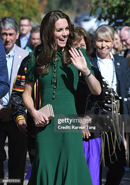 Catherine, Duchess of Cambridge visits the University of British Columbia on September 27, 2016 in Kelowna, Canada.