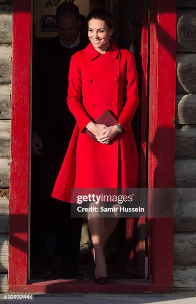 Catherine, Duchess of Cambridge visits the MacBride Museum on September 28, 2016 in Whitehorse, Canada.