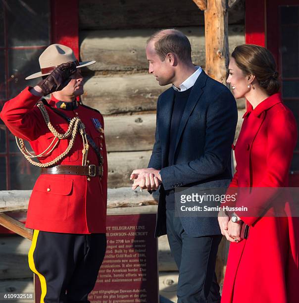 Prince William, Duke of Cambridge and Catherine, Duchess of Cambridge visit the MacBride Museum on September 28, 2016 in Whitehorse, Canada.