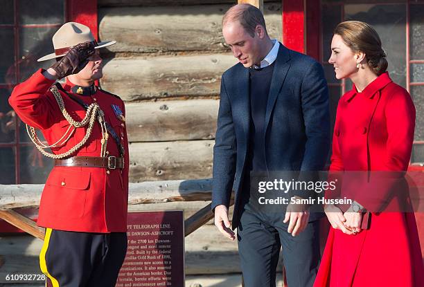 Prince William, Duke of Cambridge and Catherine, Duchess of Cambridge visit the MacBride Museum on September 28, 2016 in Whitehorse, Canada.