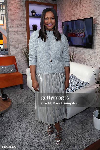Actress/host Garcelle Beauvais poses at Hollywood Today Live at W Hollywood on September 28, 2016 in Hollywood, California.