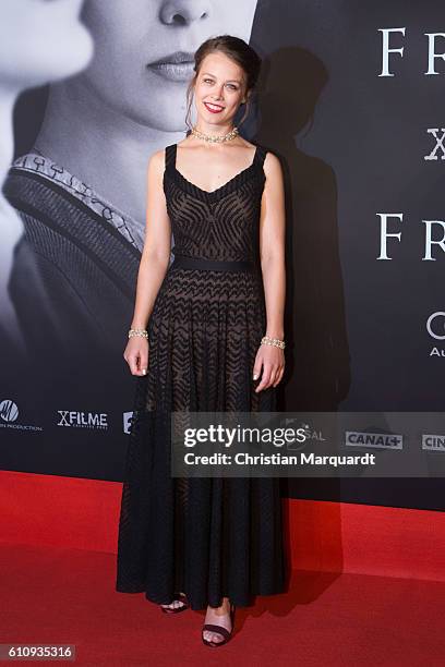 Paula Beer, wearing an Chanel dress, attends the 'FRANTZ' German Premiere at Delphi on September 28, 2016 in Berlin, Germany.