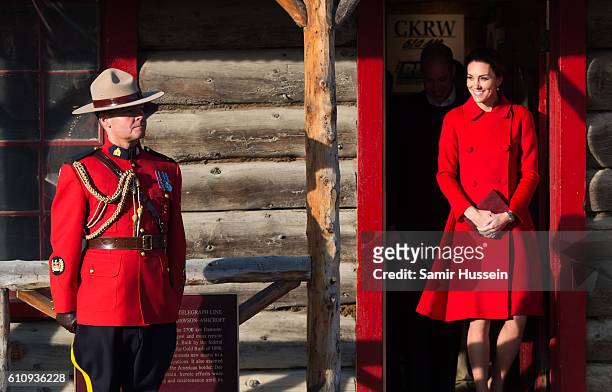 Catherine, Duchess of Cambridge visits the MacBride Museum on September 28, 2016 in Whitehorse, Canada.
