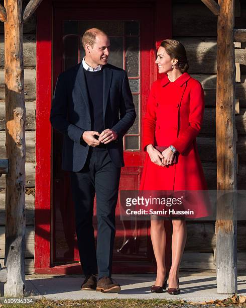 Prince William, Duke of Cambridge and Catherine, Duchess of Cambridge visit the MacBride Museum on September 28, 2016 in Whitehorse, Canada.