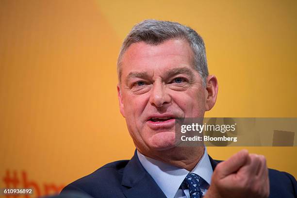 Tony Ressler, co-founder, chairman and chief executive officer of Ares Management LP, speaks during the Bloomberg Markets Most Influential Summit in...