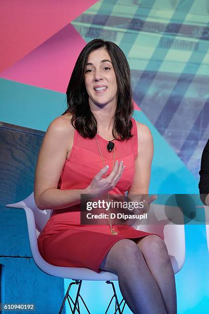 Vice President of Programming & Operations Entercom, Austin Nikki Nite speaks onstage during the Let us Entertain You - Broadcasting LIVE panel at...